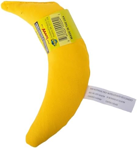 Yeowww! Catnip Chi-CAT-a Banana Toy for Cats - 7 Inches - Durable Cotton Twill - Made in the USA - Stuffed with Organically Grown Catnip - Image 4