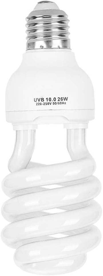 Akozon 26W Energy Saving UVB Light for Reptiles, Lizards, and Plants Sunlight Lamp (10.0 (Suitable for Desert Type))