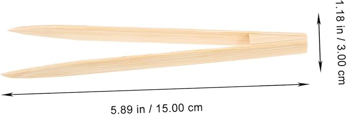 Milisten Bamboo Reptile Feeding Tweezers Pet Appetite Stimulant Clip for Lizards Turtles and Reptiles