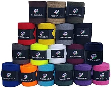 Horse Fleece Wraps Bandages/Polo Wraps/Stable Wraps Equestrian Leg Wraps Set of 4 Equestrian Boot Protection (Sky Blue/Turquoise)