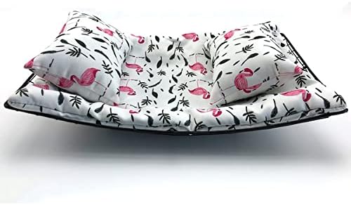 Bearded Dragon Hammock Lizard Hammock Reptile Bed with Pillow Lizard Habitat Soft and Warm Small Animal Sleeping Bag Set…