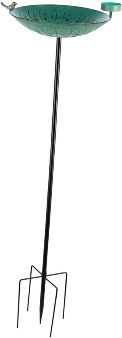 Detachable Outdoor Bird Feeder Rustproof Large Capacity Bird Bath Feeder Birds Feeding Stand for Farm Outdoor Garden