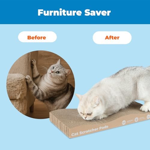 Best Pet Supplies Catify Cat Scratcher Pads - Wave, 2-Pack - Image 2