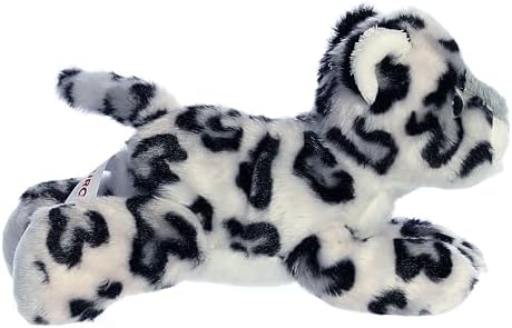 Aurora Mini Flopsie 8" Snow Leopard Adorable Stuffed Animal - Image 2