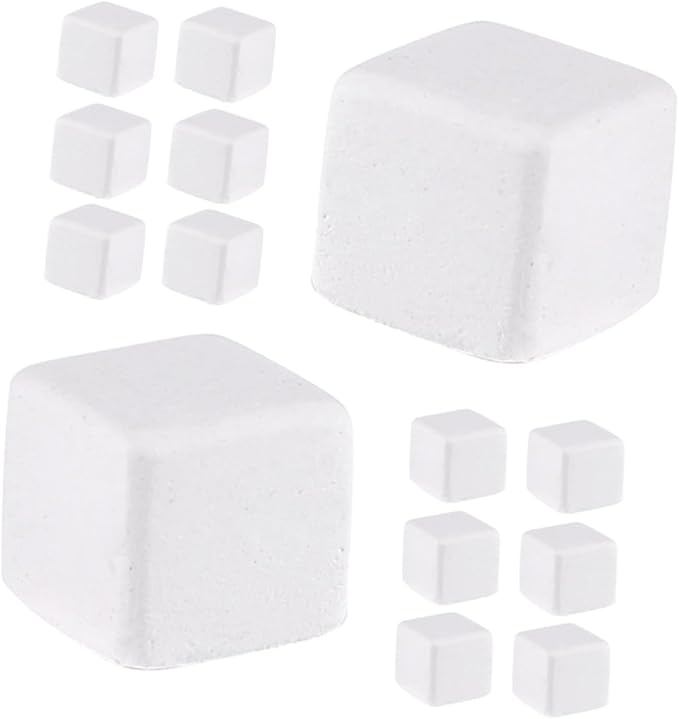 Toddmomy 30pcs Climbing Pet Calcium Block Frog Chameleon Reptiles Amphibian Health Products Frog Chameleon Health Reptiles Turtle Accessories Lizard Mineral White