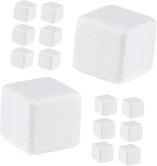 Toddmomy 30pcs Climbing Pet Calcium Block Frog Chameleon Reptiles Amphibian Health Products Frog Chameleon Health Reptiles Turtle Accessories Lizard Mineral White