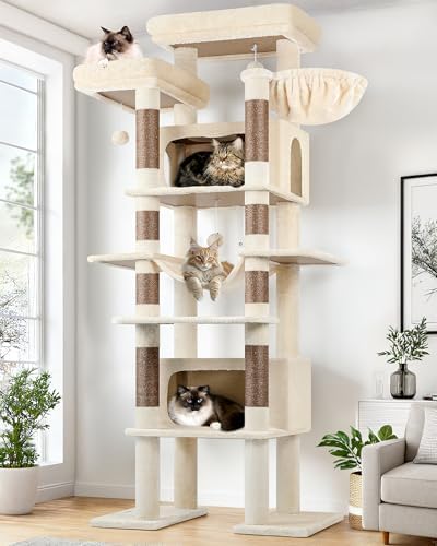 Globlazer Giant Tall Heavy Duty Cat Tower for Indoor Large Cats, F83B by Globlazer