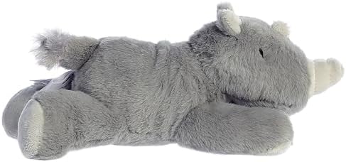 Aurora Mini Flopsie 8" Rhino Adorable Stuffed Animal - Image 3
