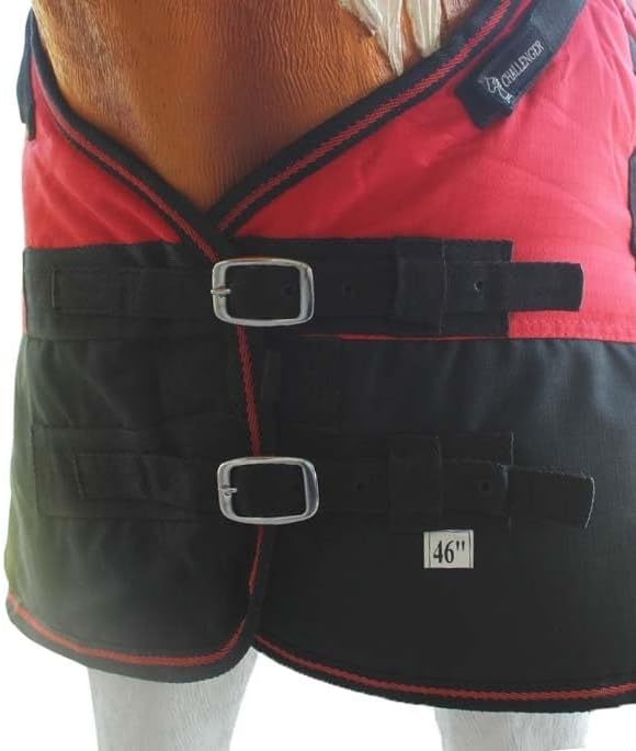 58" 1200D Foal Turnout Waterproof Fleece Lined Medium Winter Blanket 519LG09