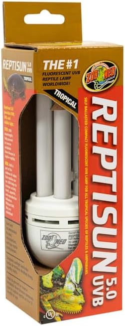 Zoo Med ReptiSun Tropical Compact Fluorescent UVB Lamp, 26 Watts,White