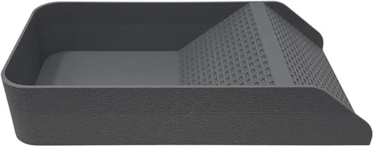 Chatelet Hermit Crab, Lizard, Turtle, Amphibian XL Watering Pool | Platform Pool Accessory with Access Ramp for Pet Habitats | 9.75" x 5" | Made in USA (X-Large) (Salt Only, Gray)
