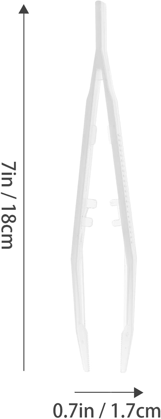 Totority 18cm Glow-in-The-Dark Reptile Feeding Tweezers Clamp Pliers 2PCS Flexible Feeding Tool for Lizards Tortoises Frogs and Other Pets