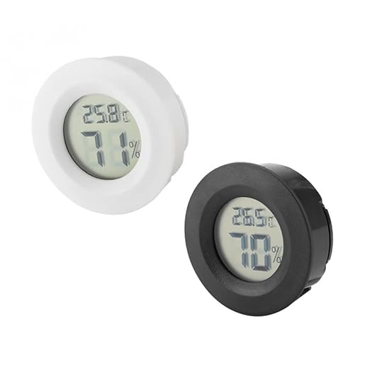 Milisten 8pcs Digital Hygrometer Thermometer Reptile Humidifier for Aquarium Pet Store Portable Temperature Humidity
