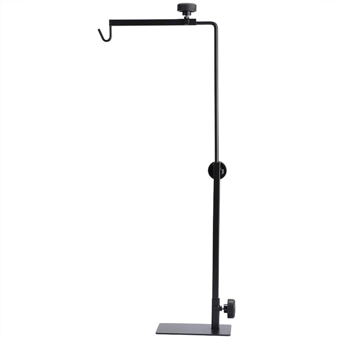 JTLB Reptile Lamp Stand, Adjustable Height and Width, Floor Light Stand, Bracket, Sunlamp Support Animal Turtles, Table, Glass Tank, Terrarium, Vivarium,