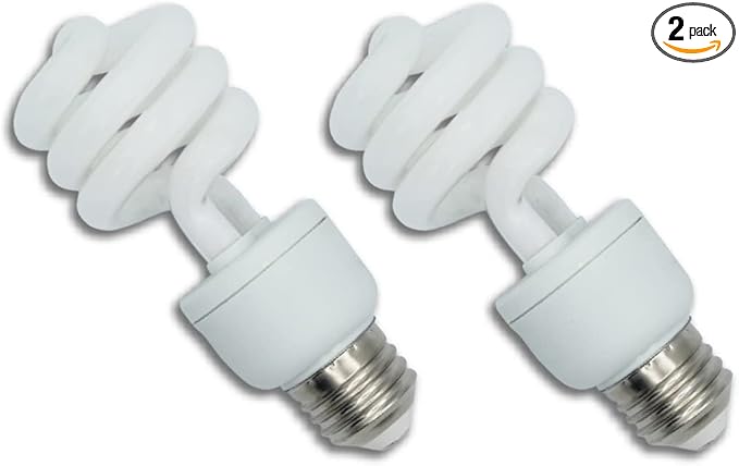 lumenivo UVB Reptile Light 15W 10.0 Desert Terrarium UVB Bulb for Bearded Dragon, Dwarf Monitors, Veiled Chameleons - Simulates UVB from The Sun to Help in Calcium Absorption - 120V - 2 Pack