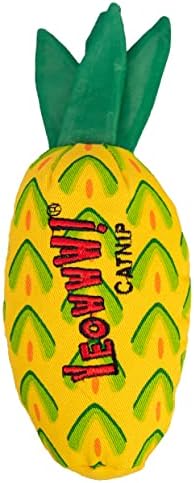 YEOWWW! Pineapple Catnip Toy for Cats, Yellow, 7", for All Breed Sizes by YeowwwCatnip