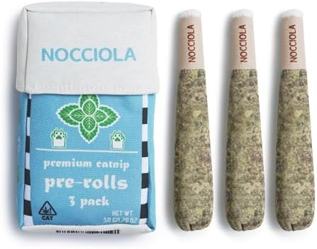 Nocciola 3 Pack Catnip Toys for Cats, Funny Cat Toys Filled with 100% Pure Organic Catnip, Safe Kitten Teething Chew and Kicker Toys, Stress Relieving Fun for Indoor Cats, Blue by Nocciola