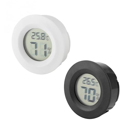 Milisten 12pcs Digital Humidity Reptile Pet Box Temp Humidity Reptile Pet Temperature Sensor