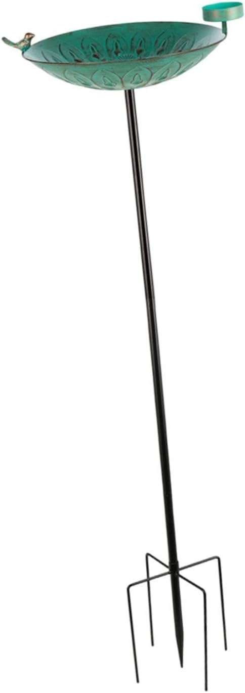 Detachable Outdoor Bird Feeder Rustproof Large Capacity Bird Bath Feeder Birds Feeding Stand for Farm Outdoor Garden