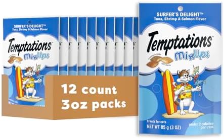 Temptations MixUps Crunchy Cat Treats, Surfer's Delight, 3 oz, 12 Pack by Temptations