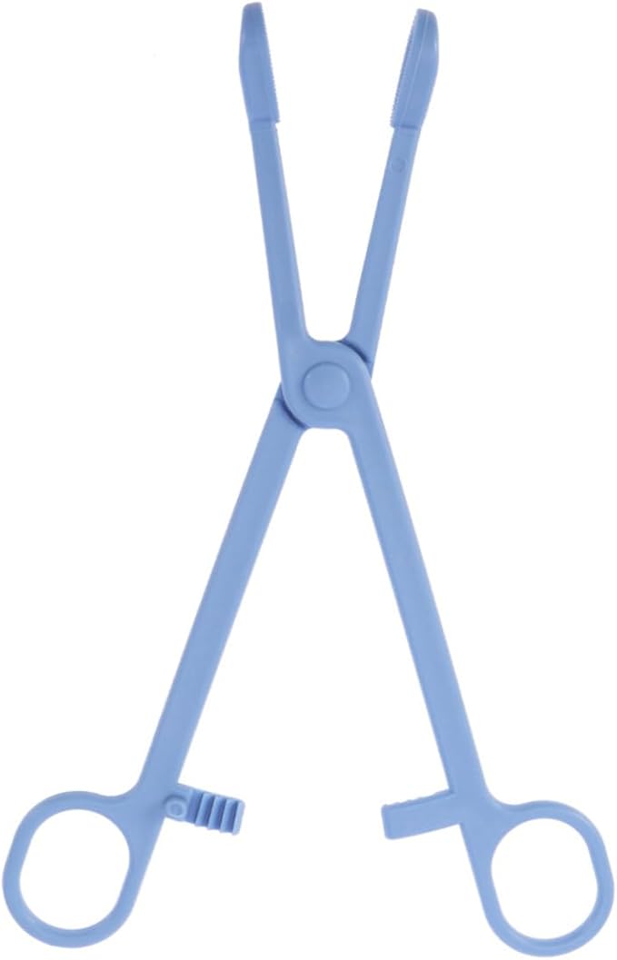 Housoutil 2pcs Plastic Reptile Stool Clamp for Easy Pet Waste Cleanup Stylish Scissors Design for Lizards Birds and Animals