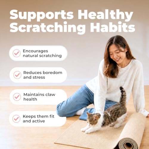 Catify Peel & Stick Cat Scratching Mat - Beige, L:78" - Image 3