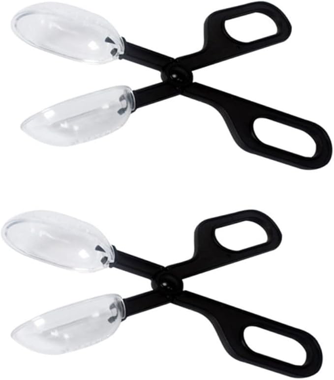 Alasum 6 Pcs Tongs Feeding Frog Cricket Clamp Scooper Reptile Litter Pooper Reptile Feeding Clamp Aquarium Feeding Scooper Catcher Scoop Reptichip Barley Clean