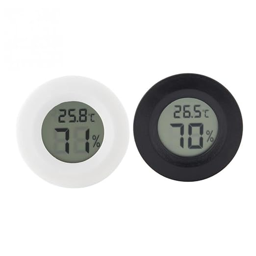 Milisten 8pcs Digital Hygrometer Thermometer Reptile Humidifier for Aquarium Pet Store Portable Temperature Humidity