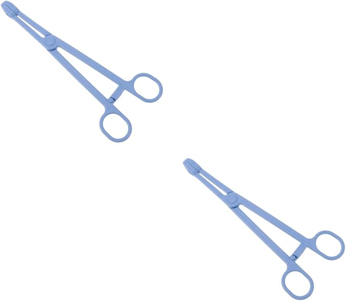 Housoutil 2pcs Plastic Reptile Stool Clamp for Easy Pet Waste Cleanup Stylish Scissors Design for Lizards Birds and Animals