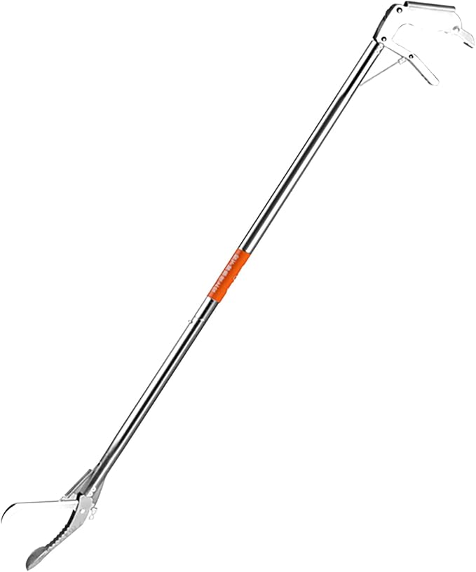 60" Snake Tongs Professional All-Aluminum Alloy Extra Heavy Duty Snake Tongs Reptile Grabber Catcher Wide Jaw Handling Garbage Picker Upper Tool。