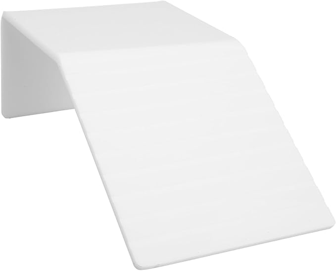 Alomejor Acrylic Basking Platform Anti Slip Slope Climbing Frame for Climbing Pets, Promotes Bone Growth, 1 Piece for Reptile Tank (L)