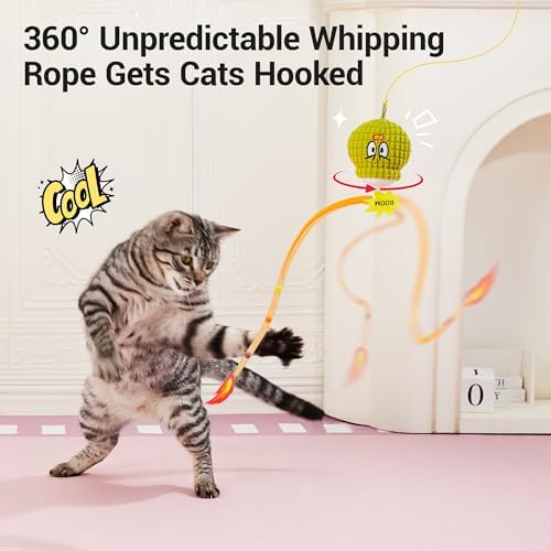 Potaroma Interactive Cat Toy with Motion Sensor, Chirping Sound & Catnip - Image 3
