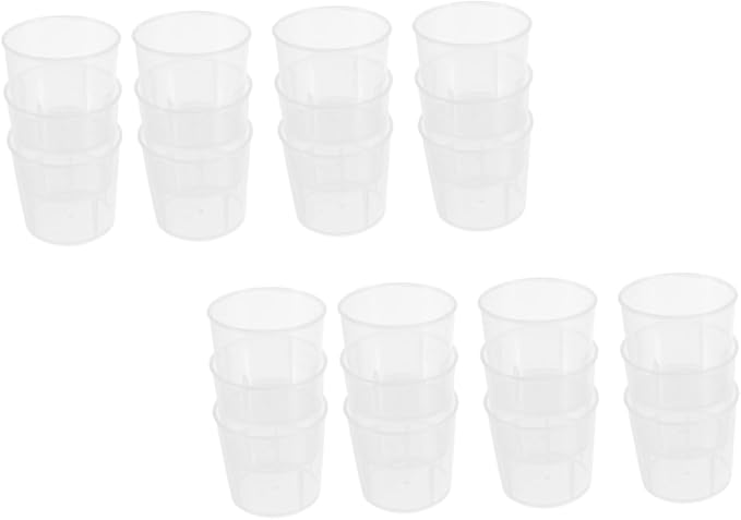 BESPORTBLE 100pcs Reptile Feeding Cups Multi-Purpose Measuring Dishes for Crawling Pets Accurate Food and Water Portion Control Easy to Clean for Lizards and Other Animals