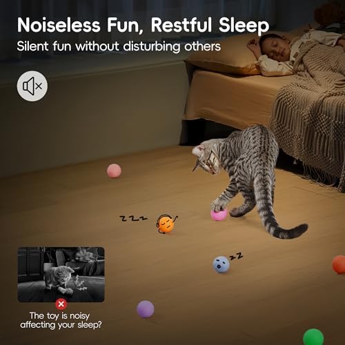 Potaroma 12 Pcs Quiet Play Felt Cat Ball Toys with Catnip Inside - Image 2