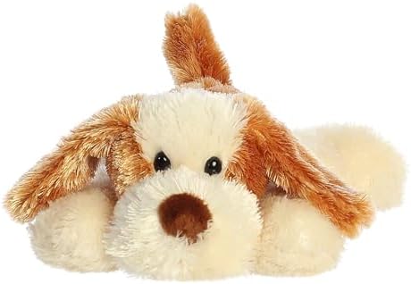 Aurora?? Adorable Mini Flopsie??? Scruff??? Stuffed Animal - Mini Companions Ready for Playful Adventures - for Kids All Ages, Toddlers, Adults, and Families - Brown 8 Inches by Aurora%C2%AE