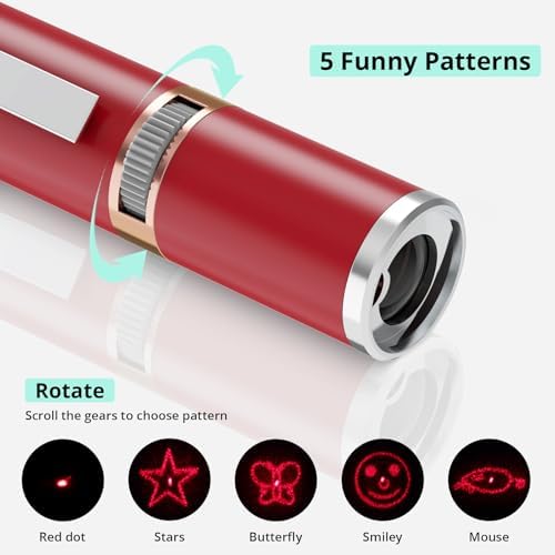 TBTeek Cat Toys, with Metal Case, 2 Pieces, Rechargeable (Red - Image 4