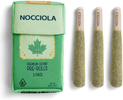 Nocciola 3 Pack Catnip Toys for Cats, Funny Cat Toys Filled with 100% Pure Organic Catnip, Safe Kitten Teething Chew and Kicker Toys, Stress Relieving Fun for Indoor Cats by Nocciola