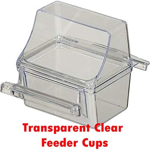 Large Canary Parakeet Cockatiel Lovebird Finch Roof Top Bird Parrot Home House Cage with Side Nesting Boxe Doors Removable Rolling Stand