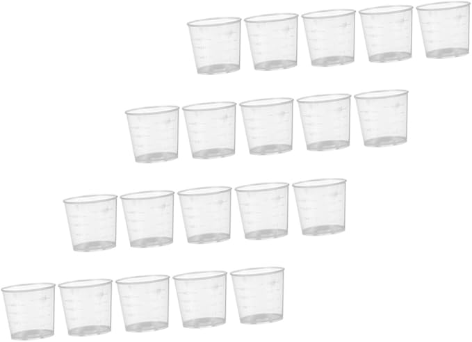 Milisten 30pcs Reptile Feeding Dish Measuring Cups for Lizard Food and Water Reusable Pet Supplies for Precise Portion Control