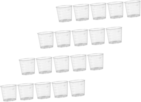 Milisten 30pcs Reptile Feeding Dish Measuring Cups for Lizard Food and Water Reusable Pet Supplies for Precise Portion Control