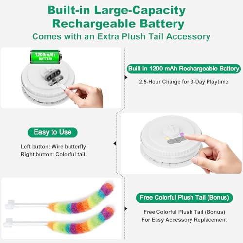 Interactive Cat Toys for Indoor Cats,Automatic Kitten Tunnel Toys - Image 5