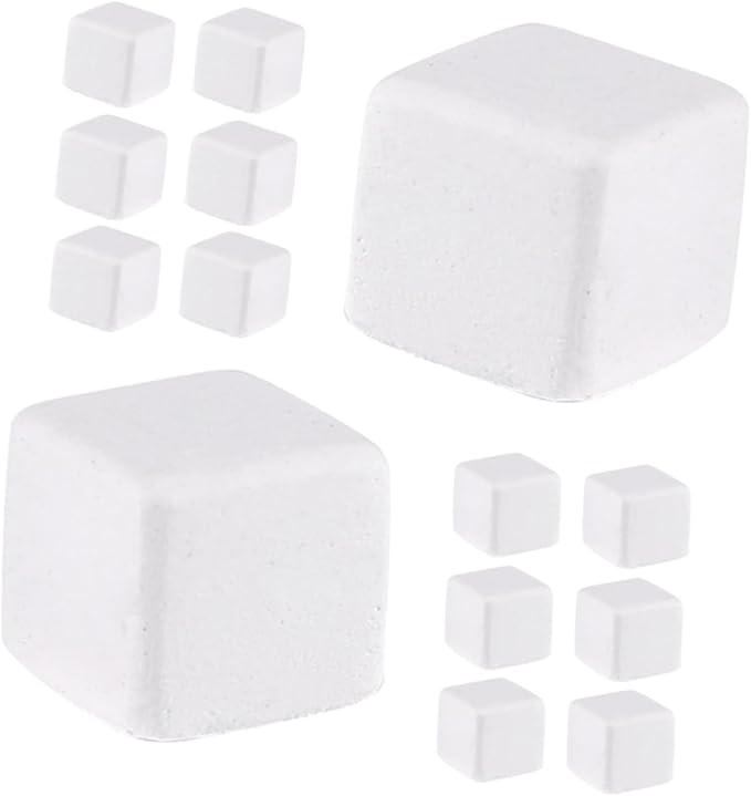 TOYANDONA 30Pcs Natural Mineral Calcium Blocks for Reptiles and Amphibians Enhances Turtle Tortoise Lizard Frog and Chameleon Dental Care and Water Quality Stabilization for Growth