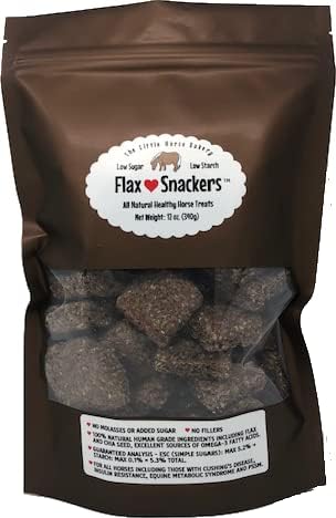 Flax Snackers Low Sugar, Low Starch Healthy Horse Treats 12 oz.