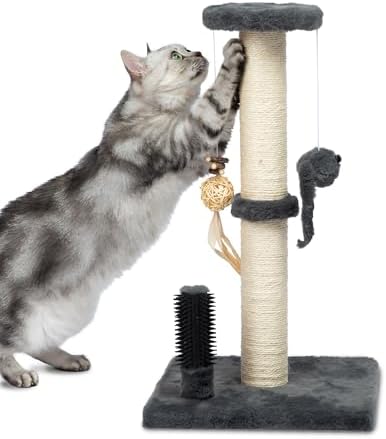 Best Pet Supplies Catify Cat Scratching Post - Gray H: 25" by BestPetSuppliesLLC