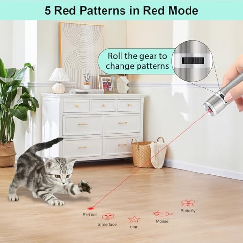 TBTeek Cat Toys, Rechargeable, 3 Light Modes & 5 Fun Patterns - Image 4