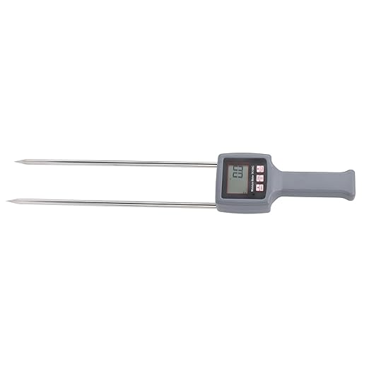 Kikumi Cotton Humidity Meter Portable 5 to 40 Percent Measuring Range LCD Digital Display Handheld Cotton Humidity Tester