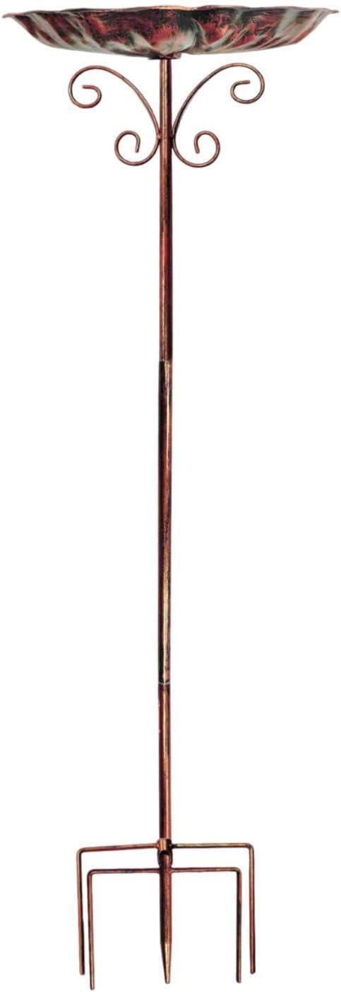 Bird Bath Feeder Bowl Birdfeeder Sturdy Iron Heavy Duty Detachable Easy to