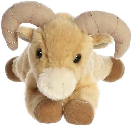 Aurora?? Adorable Mini Flopsie??? Big Horn Sheep??? Stuffed Animal - Mini Companions Ready for Playful Adventures - for Kids All Ages, Toddlers, Adults, and Families - Brown 8 Inches - Image 4