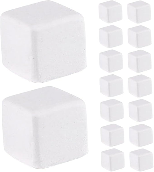Happyyami 30pcs Natural Mineral Calcium Blocks for Turtles Tortoises Lizards Frogs Chameleons Enhances Water Stability Supports Growth and Versatile Reptile Amphibian Care