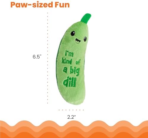 Catstages Crunchy?€?Pickle Kicker?€?Chew Cat?€?Toy, Catnip & Dental Mesh, 6.5" - Image 6